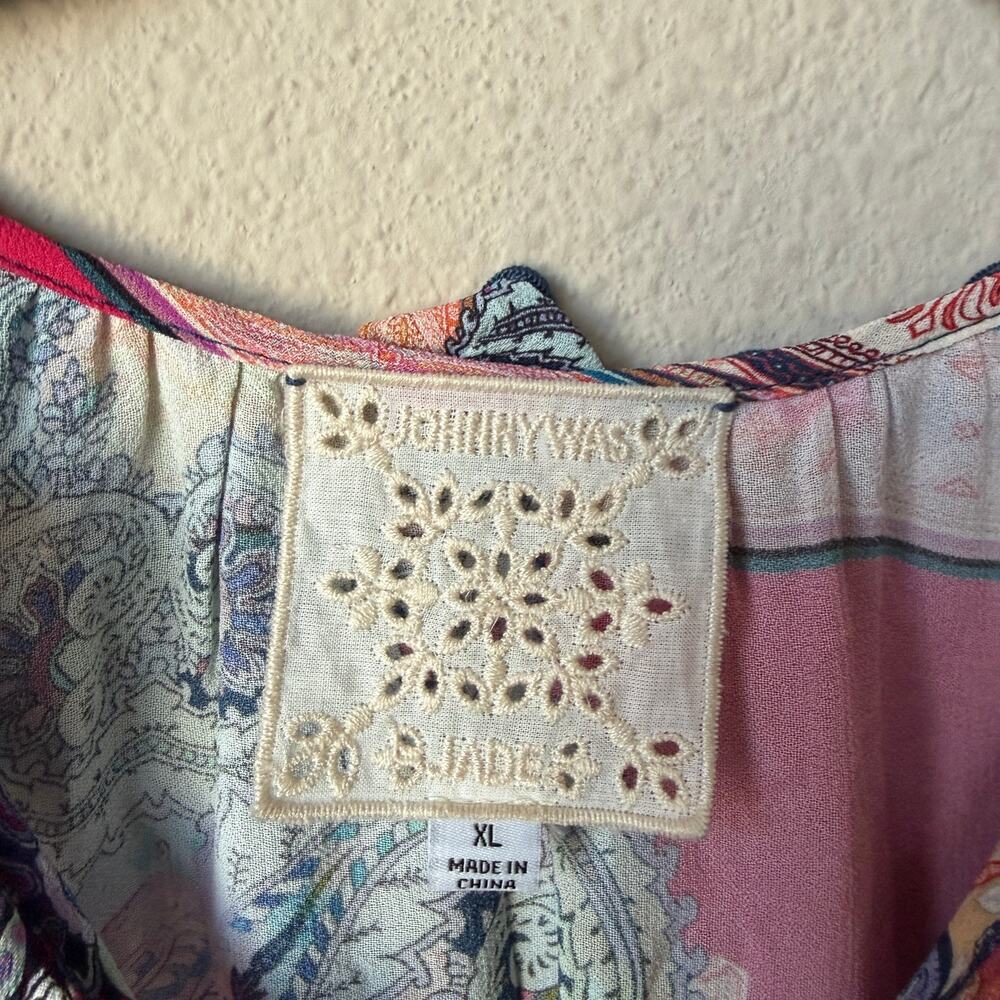 Johnny Was Daria Easy Paisley Tunic Size XL - Picture 5 of 6
